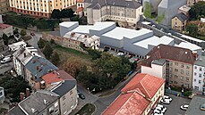 Moderně pojatý objekt Středoevropského fóra Olomouc (SEFO) svými proporcemi... Moderně pojatý objekt Středoevropského fóra Olomouc (SEFO) svými proporcemi...