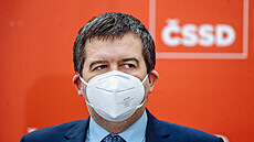 Jan Hamáček na tiskové konferenci ČSSD (4. května 2021) Jan Hamáček na tiskové konferenci ČSSD (4. května 2021)