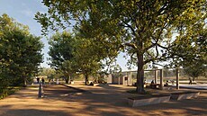 Rozšířený park v českobudějovické čtvrti Čtyři Dvory nabídne i bistro nebo nové... Rozšířený park v českobudějovické čtvrti Čtyři Dvory nabídne i bistro nebo nové...