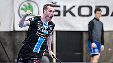 Momentka z utkání semifinále play-off florbalové Livesport Superligy mezi... Momentka z utkání semifinále play-off florbalové Livesport Superligy mezi...