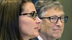 Melinda Gatesová a Bill Gates (New York, 24. zá�í 2015)