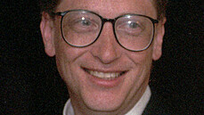 Bill Gates na svatební hostin tyi dny po satku (Seattle, 4. ledna 1994)