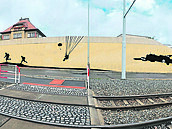 Mural art u Vychovatelny začal vznikat v lednu.