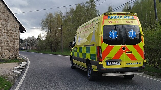 Policie vyetuje stelbu v Rudolfov na kraji Liberce. (16. kvtna 2021)