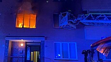 Požár bytu v Karlových Varech. (14. května 2021) Požár bytu v Karlových Varech. (14. května 2021)