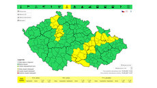 Výstraha před zvýšenými hladinami řek, kterou vydal Český hydrometeorologický... Výstraha před zvýšenými hladinami řek, kterou vydal Český hydrometeorologický...