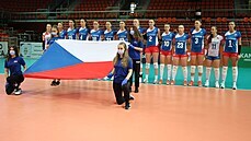 České volejbalistky před kvalifikačním utkáním na mistrovství Evropy České volejbalistky před kvalifikačním utkáním na mistrovství Evropy