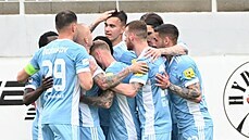 Fotbalisté Slovanu Bratislava si v utkání proti Zlatým Moravcům zajistili třetí... Fotbalisté Slovanu Bratislava si v utkání proti Zlatým Moravcům zajistili třetí...