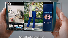 Prototyp smartphonu Samsung s dvojím přehnutím Prototyp smartphonu Samsung s dvojím přehnutím