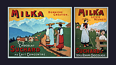 Inzeráty čokolády Milka z roku 1901 Inzeráty čokolády Milka z roku 1901