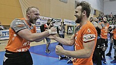Takhle se Jakub Tonar (vlevo) v roce 2019 radoval se starším bratrem Michalem,... Takhle se Jakub Tonar (vlevo) v roce 2019 radoval se starším bratrem Michalem,...