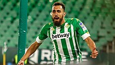 Borja Iglesias z Realu Betis Sevilla se raduje z gólu. Borja Iglesias z Realu Betis Sevilla se raduje z gólu.