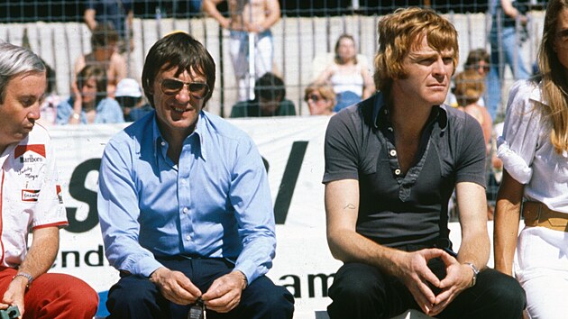 Bernie Ecclestone, majitel tmu Brabham, s Maxem Mosleyem, manaerem tmu March Engineering