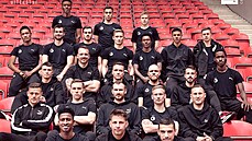 Měsíčník Esquire na titulní straně s fotbalovým týmem Slavie Měsíčník Esquire na titulní straně s fotbalovým týmem Slavie
