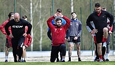 Hokejisté Havlíčkova Brodu (zleva Luboš Voříšek, Petr Kuchta a Tomáš Ludvík) se... Hokejisté Havlíčkova Brodu (zleva Luboš Voříšek, Petr Kuchta a Tomáš Ludvík) se...