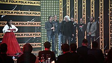 Robert Kesan a jeho Druhá tráva pebírají cenu za folkové album roku, získali...
