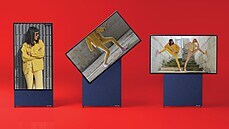 Televizi Samsung The Sero lze libovolně natáčet na šířku nebo na výšku, podle... Televizi Samsung The Sero lze libovolně natáčet na šířku nebo na výšku, podle...