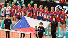 České volejbalistky před zápasem Evropské ligy České volejbalistky před zápasem Evropské ligy