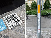 Chodníkový popelník v Praze vznikl i zanikl v roce 2017, nyní zkouší třetí... Chodníkový popelník v Praze vznikl i zanikl v roce 2017, nyní zkouší třetí...