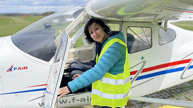 Hobby pilotka Kristna Jupov.