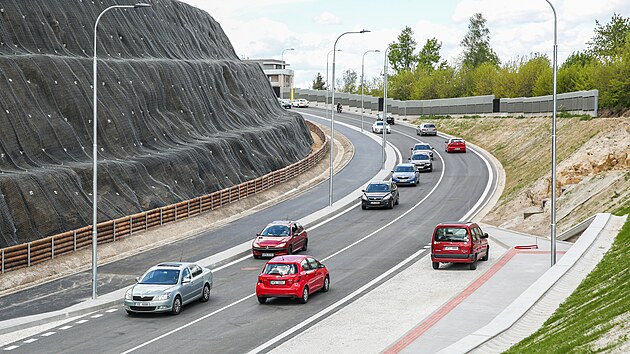 Nově otevřená část plzeňského východního okruhu okolo Boleveckého rybníka (22. 5. 2021)