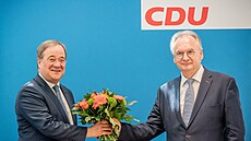 Armin Laschet, státní předseda Severního Porýní-Vestfálska NRW a vůdce strany... Armin Laschet, státní předseda Severního Porýní-Vestfálska NRW a vůdce strany...