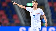 Michal Sadílek při svém debutu za národní tým v zápase proti Itálii. Michal Sadílek při svém debutu za národní tým v zápase proti Itálii.