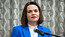 Lídryně běloruské opozice Svjatlana Cichanouská (4. června 2021) Lídryně běloruské opozice Svjatlana Cichanouská (4. června 2021)