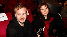 Režisér Vít Karas a Libuše Šafránková na novinářské projekci pohádky Micimutr... Režisér Vít Karas a Libuše Šafránková na novinářské projekci pohádky Micimutr...