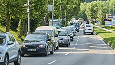 Dopravní situace na příjezdu do Zlína (červen 2021). Dopravní situace na příjezdu do Zlína (červen 2021).