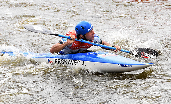 Jií Prskavec na závod svtového poháru ve vodním slalomu v praské Troji