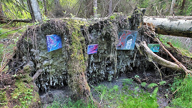 Lesn galerii Maslka zaloila v nejdeckm lese skupina mladch umlc z Karlovarska. Me v n vystavovat kad, kdo ji najde. Dominantou galerie je velk star vvrat.