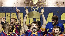 Házenkáři Barcelony slaví trumf v Lize mistrů. Házenkáři Barcelony slaví trumf v Lize mistrů.