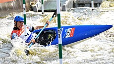 Jií Prskavec na závod Svtového poháru ve vodním slalomu v praské Troji