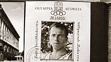 Olympijský vítz ve cviení na kruzích z Berlína 1936 Alois Hudec. Olypijský...