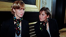 Lenka Němečková (vpravo), dnes provdaná Janoušková, jako členka českého... Lenka Němečková (vpravo), dnes provdaná Janoušková, jako členka českého...