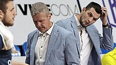 Zkušený kouč Peter Bálint (vlevo) v NH Ostrava po nevydařené sezoně skončil.... Zkušený kouč Peter Bálint (vlevo) v NH Ostrava po nevydařené sezoně skončil....