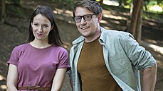 Z natáčení filmu Řekni to psem - Berenika Kohoutová, Štěpán Benoni Z natáčení filmu Řekni to psem - Berenika Kohoutová, Štěpán Benoni