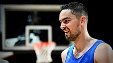 Tomáš Satoranský na tréninku českých basketbalistů Tomáš Satoranský na tréninku českých basketbalistů