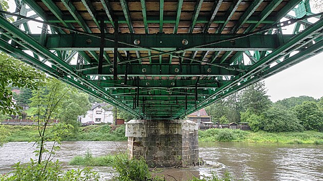 Most pes eku Ohi v emnici bude kvli havarijnmu stavu uzaven. (7.7.2021)