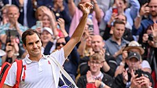 Roger Federer se louí s Wimbledonem