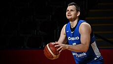 Jaromír Bohačík na tréninku českých basketbalistů Jaromír Bohačík na tréninku českých basketbalistů