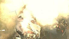 Losangeleské policii explodoval náklaďák plný ohňostrojů Losangeleské policii explodoval náklaďák plný ohňostrojů