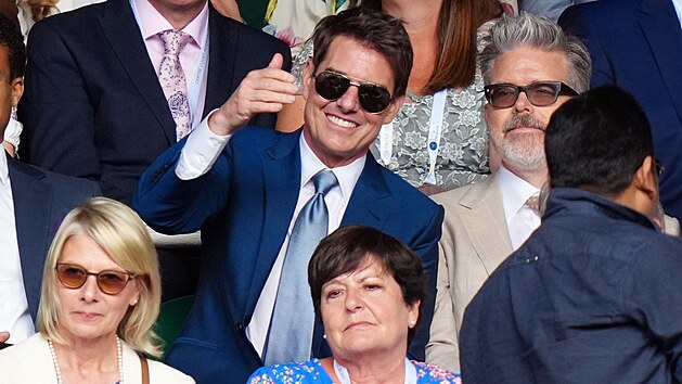 Herec Tom Cruise na Wimbledonu (Londn, 11. ervence 2021)