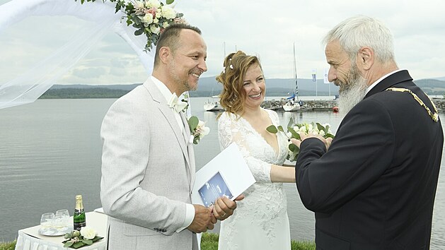 Manel Hradilovi ve svj svatebn den 18. ervence 2021 na Lipn