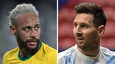 Brazilec Neymar a Argentinec Lionel Messi. Brazilec Neymar a Argentinec Lionel Messi.