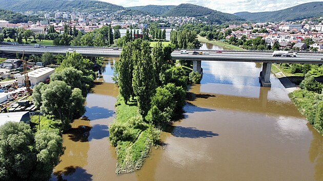 Soutok Litavky a Berounky v Berouně Soutok Litavky a Berounky v Berouně