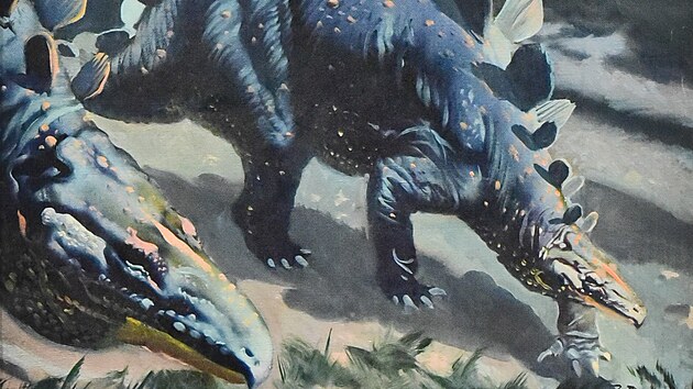 Ve Zlíně jsou k vidění plátna slavného ilustrátora Zdeňka Buriana. Jeho malby se staly předlohou pro legendární film Cesta do pravěku.