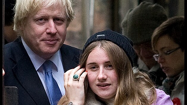 Boris Johnson a jeho dcera Lara Johnson-Wheelerov (Londn, 3. kvtna 2012)