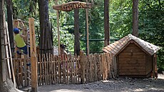 Součástí kozího výběhu v zoo na Svatém Kopečku obohatila expozice... Součástí kozího výběhu v zoo na Svatém Kopečku obohatila expozice...
